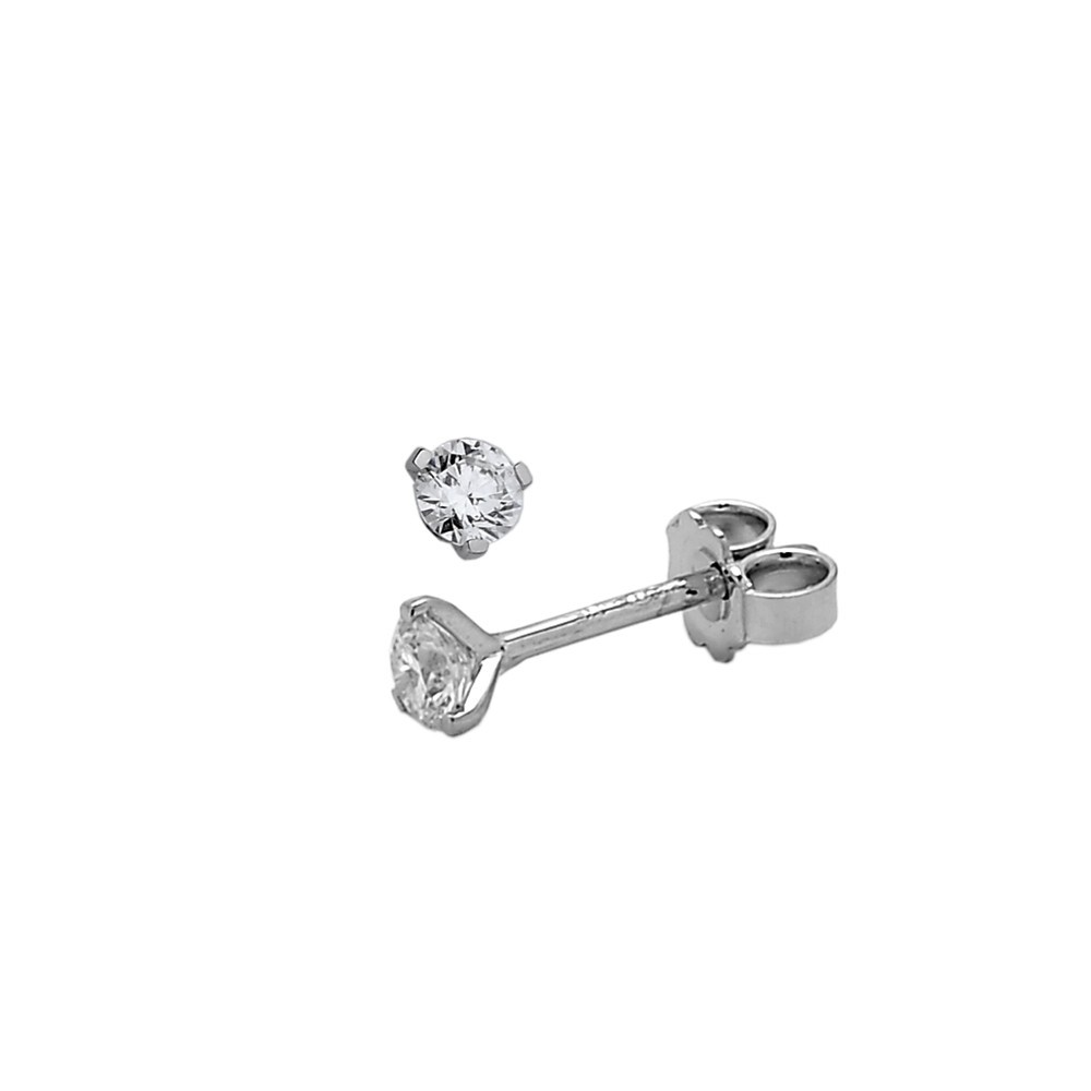 Boucles d'Oreilles Diamants 0.35ct en Or blanc