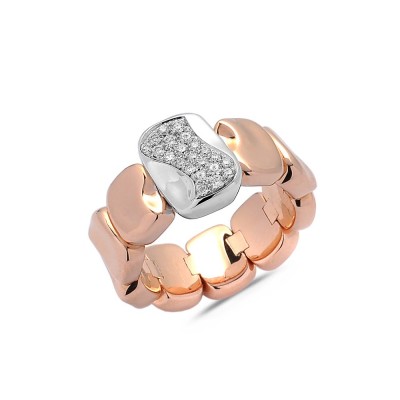 Collection Extensibles - Bague Bicolore - Or rose