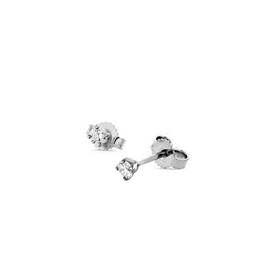 Boucles d'oreilles Or Blanc Diamant 0.20ct