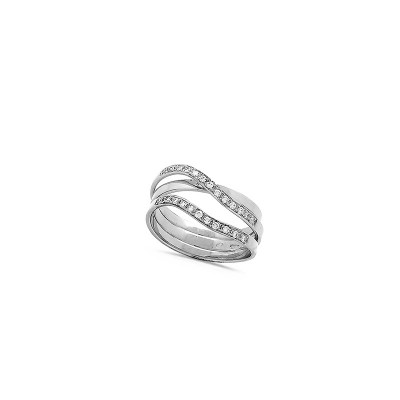 Bague Collection Olympe Diamants 0.21ct en Or blanc - Taille disponible : 57