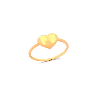 Bague Coeur Or Jaune - Taille disponible : 52