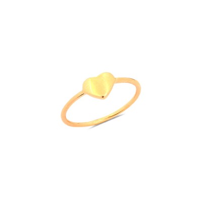 Bague Coeur Or Jaune - Taille disponible : 53
