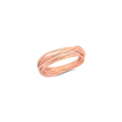 Bague Or Rose Multifils - Taille disponible : 52